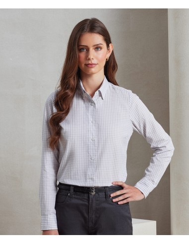 P-PR352-Womens Maxton Check Long Sleeve Shirt